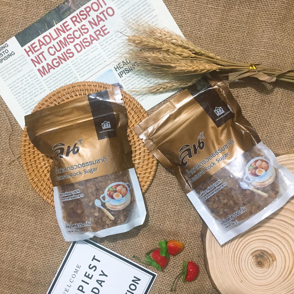 Đường phèn không tẩy trắng Thái Lan 350gr