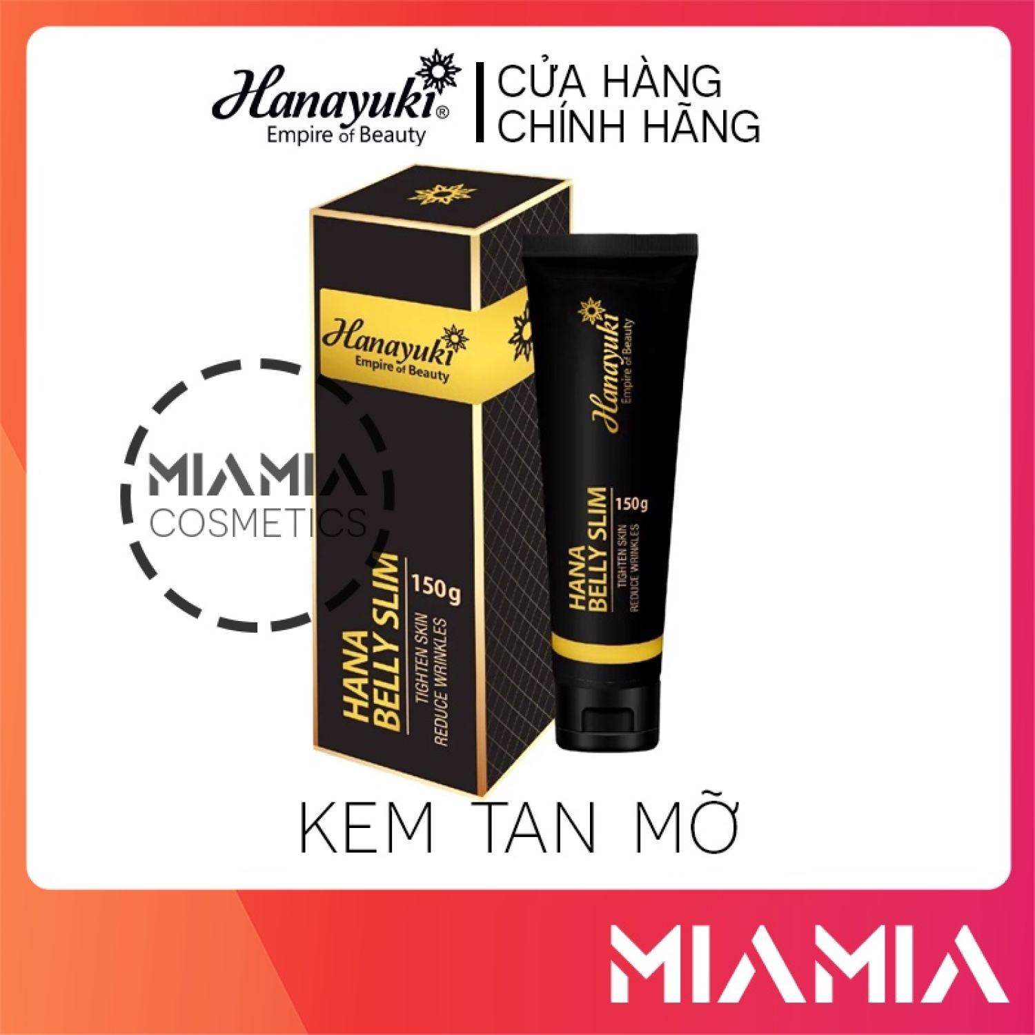Kem tan mỡ hana belly slim chính hãng mỹ phẩm hanayuki - 8936205370131