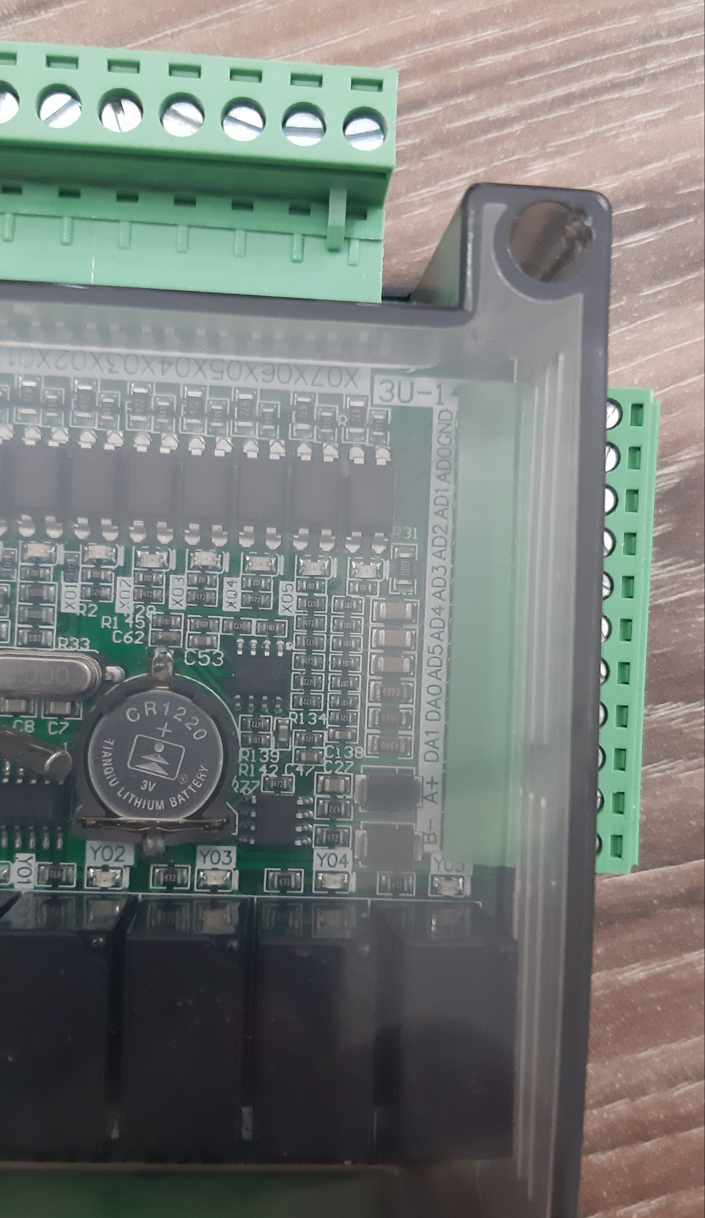 [HCM]PLC Board FX3U-14MR-6AD2DA-RS485 ( có Pin)