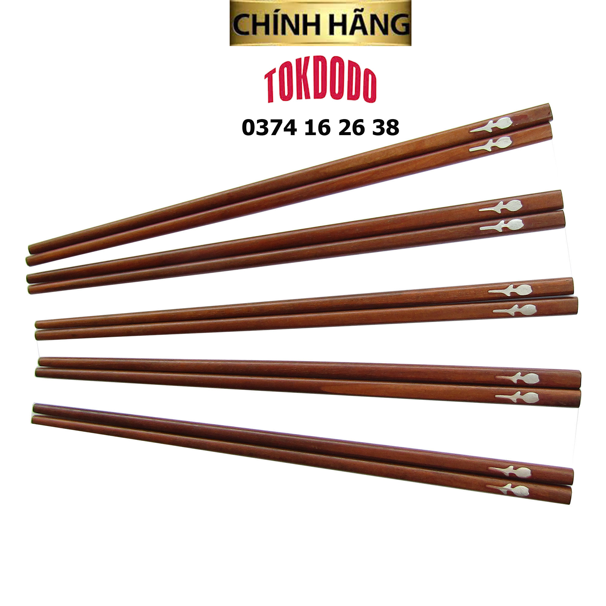 Bộ 10 Đôi Đũa Gỗ Cao Cấp TOKDODO