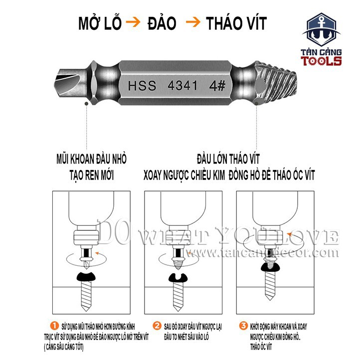 Bộ Mở Toét Đầu Vít Komax 0101