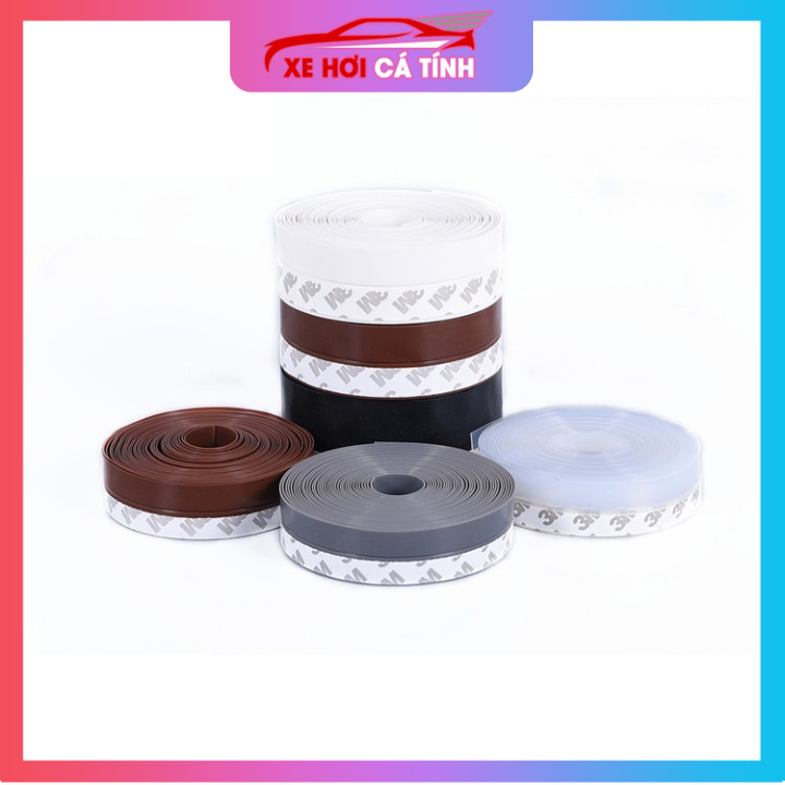 Ron cao su dán khe hở chân cửa ngăn bụi nước côn trùng chất liệu silicone kích thước che bề mặt 25, 35, 45 mm hiện đại