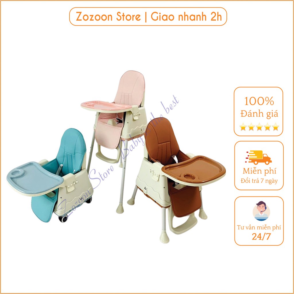Ghế ăn dặm umoo/hanbei có bánh xe