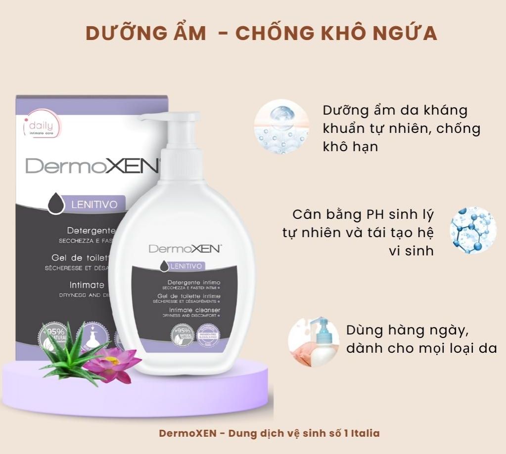 Dermoxen Lenitivo - Dung dịch vệ sinh phụ nữ
