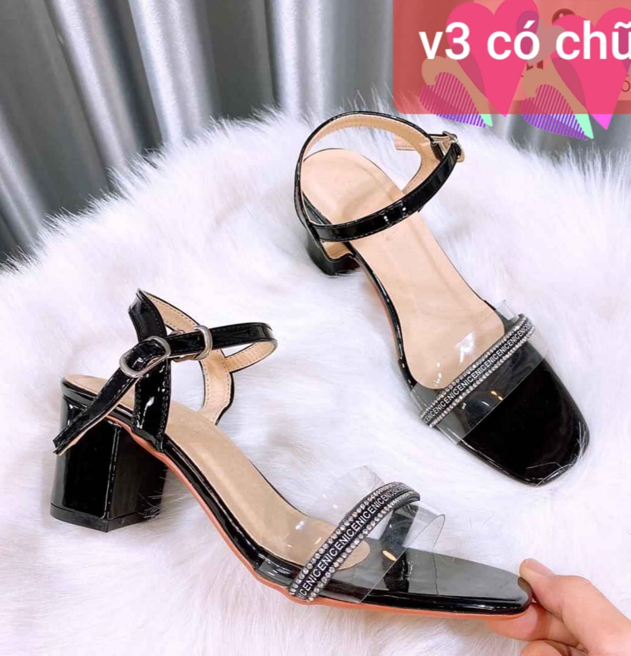 [HCM]giày cao gót nữ 5 phân size nhỏ 33 đến size lớn 44