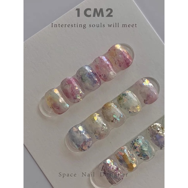 Nhũ vảy cá nail kim tuyến đắp móng ( set 8 hũ)
