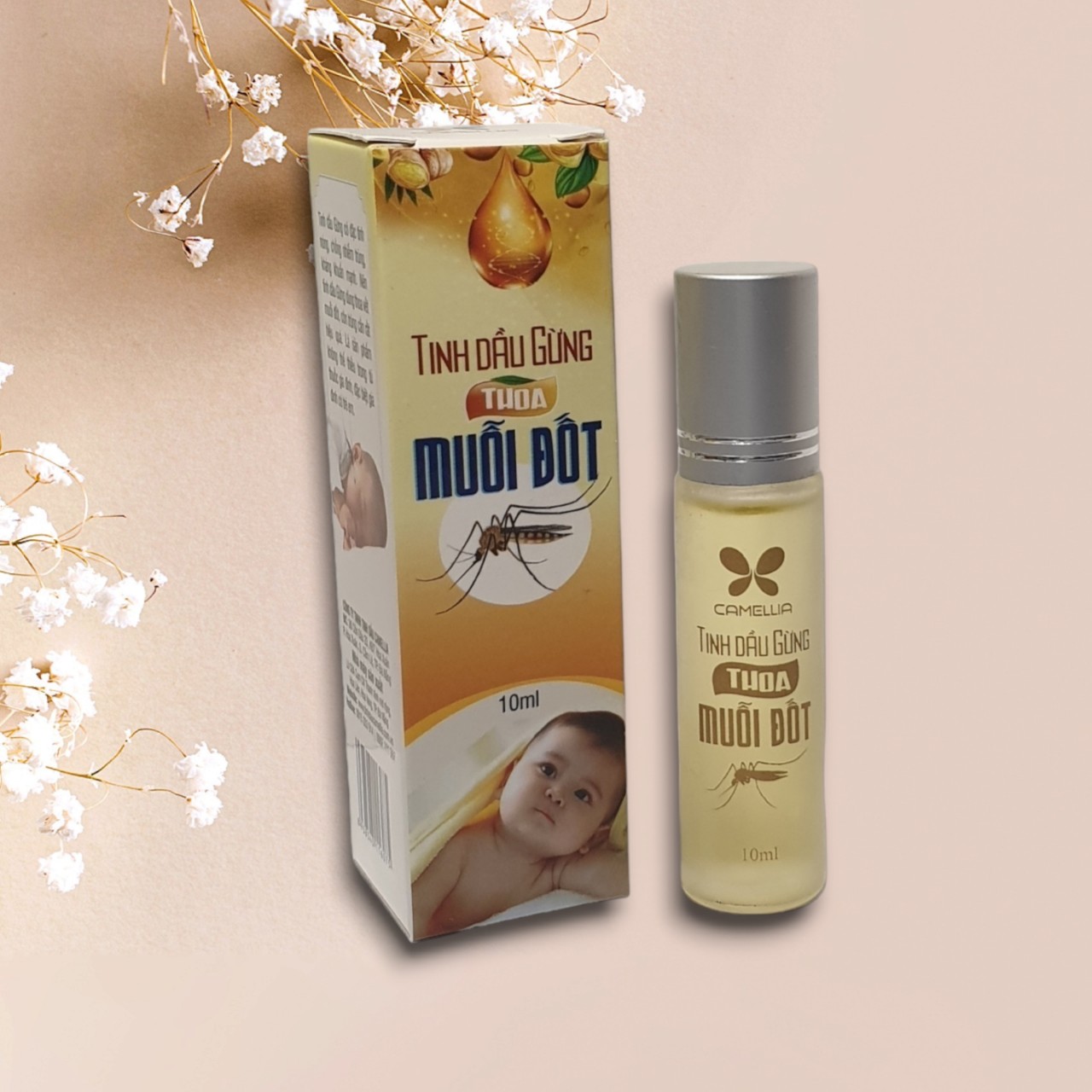 Tinh Dầu Gừng Thoa Muỗi Đốt Cao Cấp