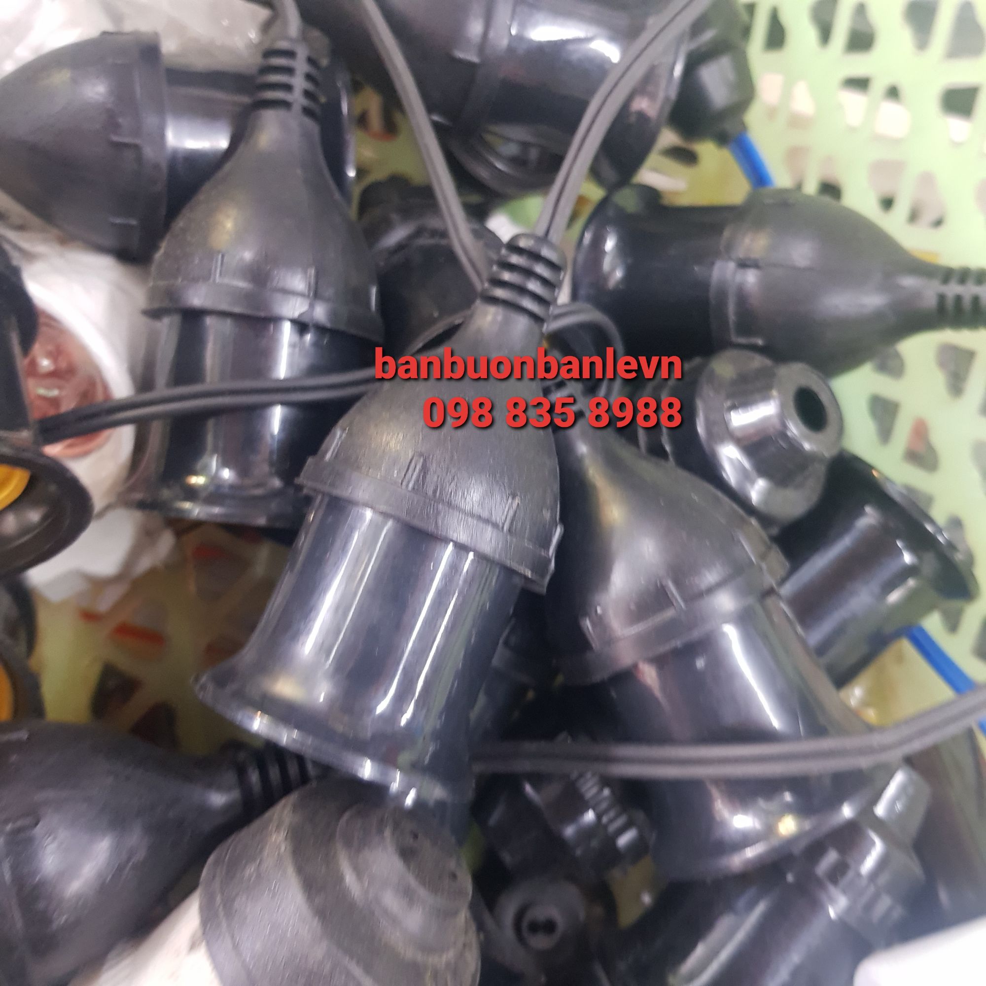 Bộ 2 đui đèn chống nước E27  lắp ngoài trời
