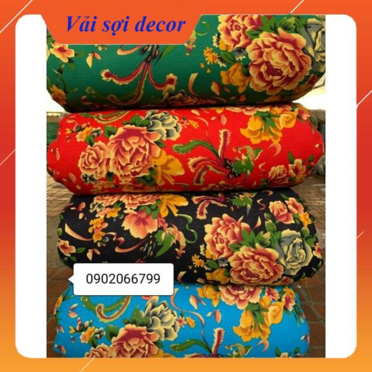 Vải con công cổ chất linen ( Khổ 1.45m x dài nguyên cuộn)