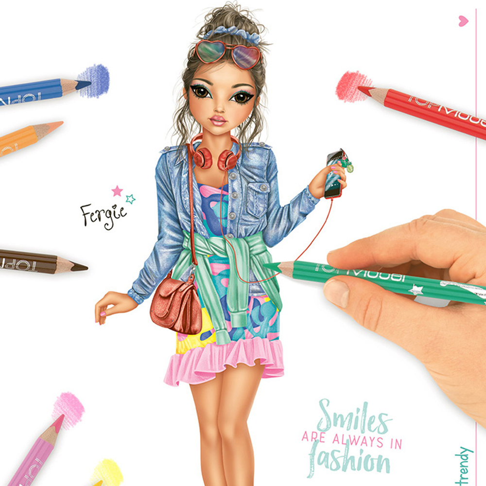 BST thiết kế thời trang Create your TopModel Colouring Book TM411065