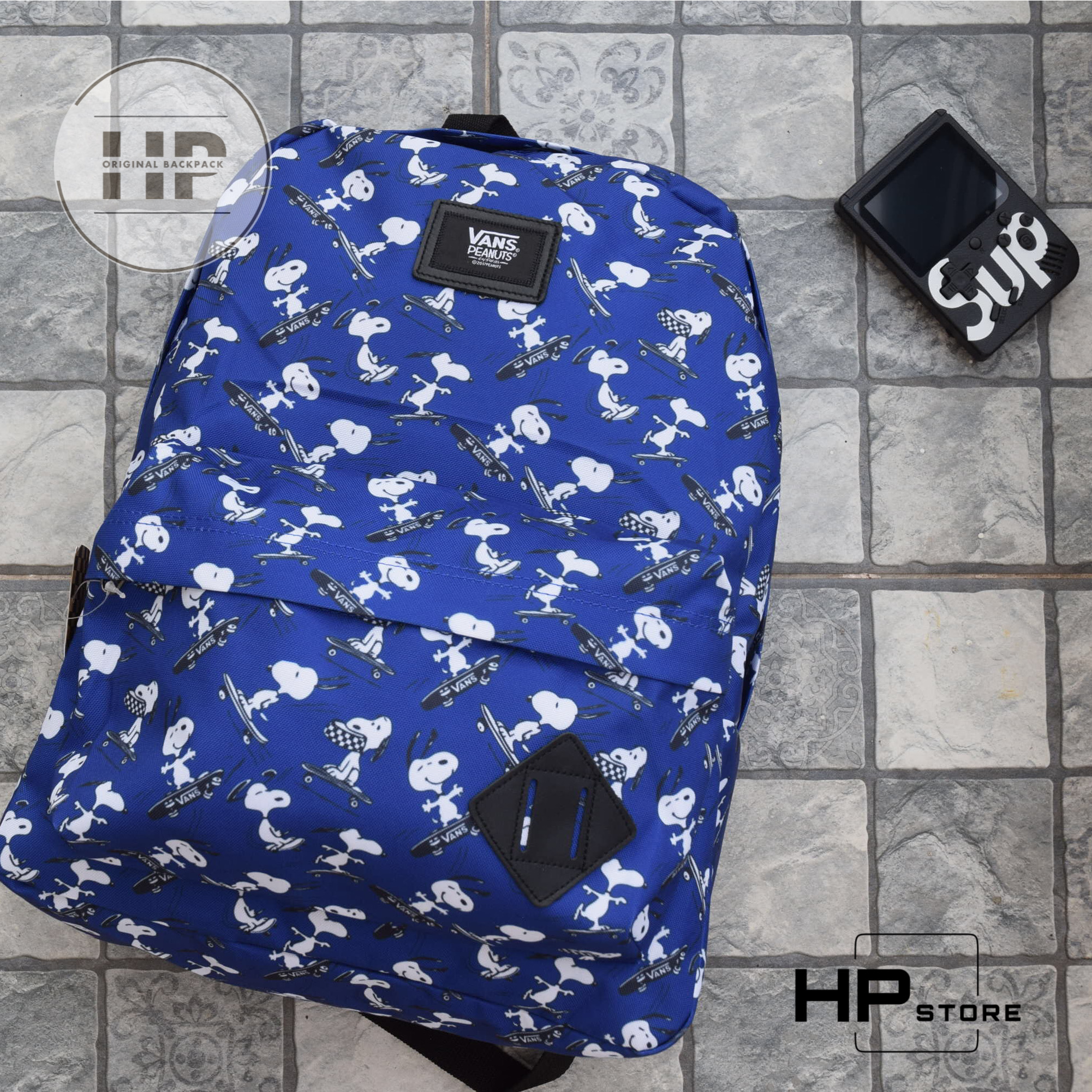 Balo đi học Vans Peanuts Old Skool Backpack (2) – Blue - SB1102A