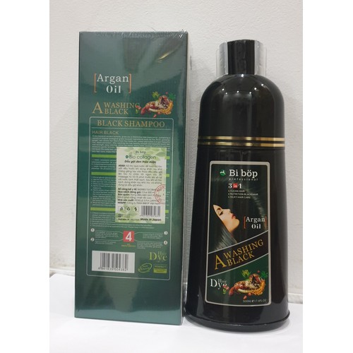 [HCM]Dầu Gội Phủ Bạc Đen Tóc 3In1 Bibop Nhật Bản 500Ml
