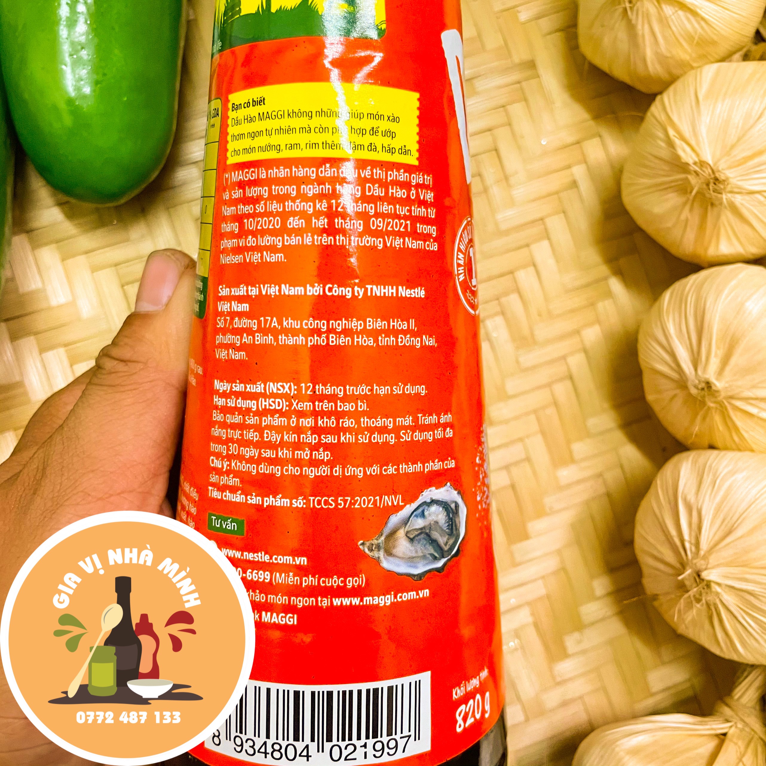 DẦU HÀO MAGGI - CHAI TRỌNG LƯỢNG 820GR