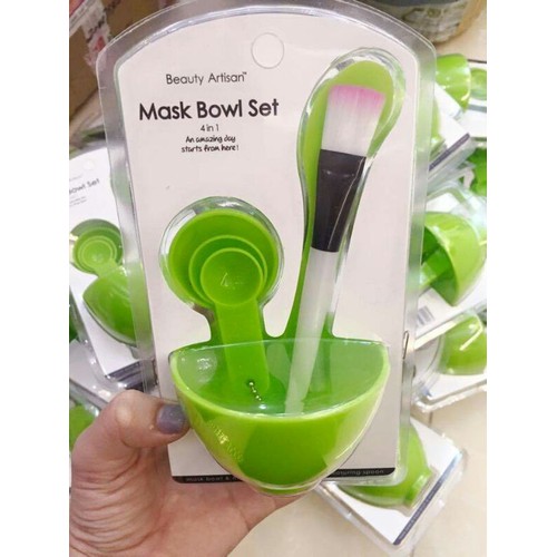 Bộ chén cọ trộn đắp mặt nạ 6 món dụng cụ trộn mặt na