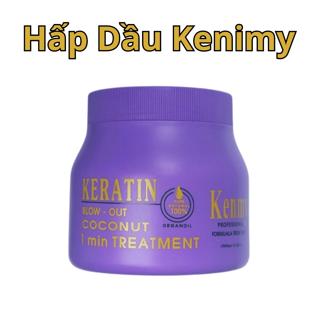 Hấp dầu kenimy 1000ml hương dừa sữa , phục hồi tóc .