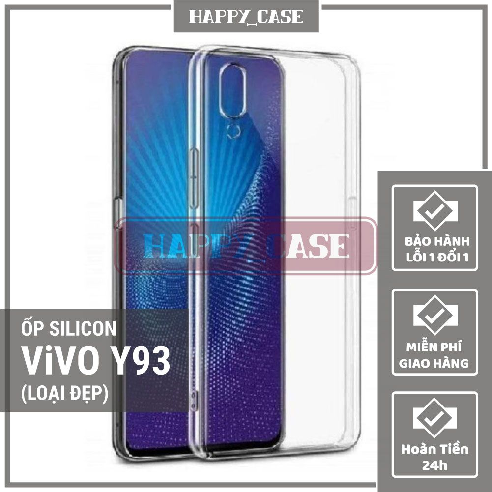 Ốp lưng điện thoại vivo y93 thin transparent silicon
