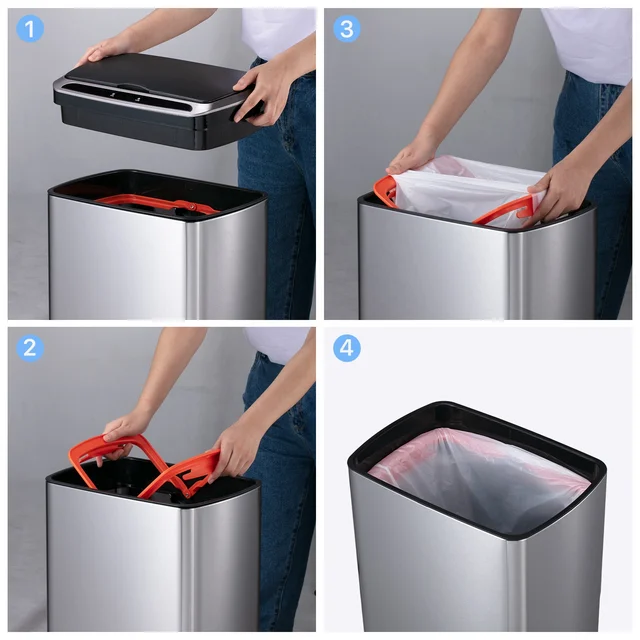 Thùng rác thông minh tự động 50 lít