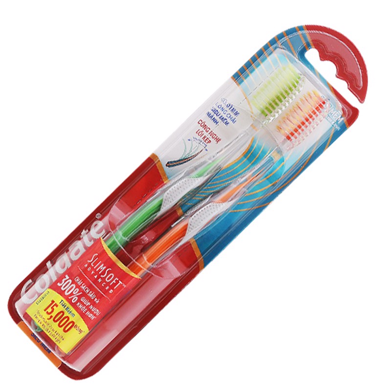 [Siêu thị WinMart] - Bộ 2 bàn chải đánh răng Colgate slimsoft advanced