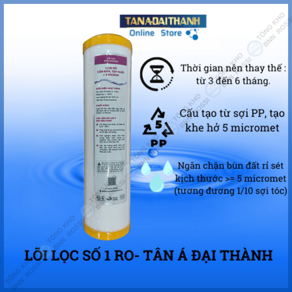 Lõi lọc nước số 1 máy RO TÂN Á ĐẠI THÀNH