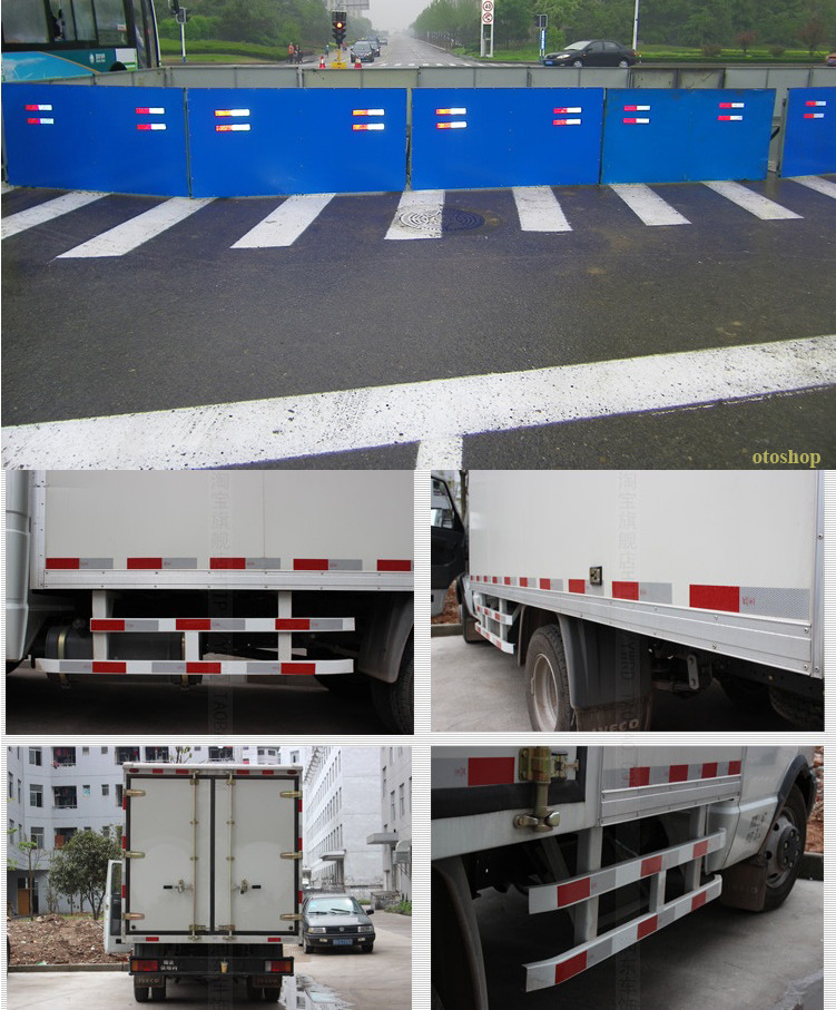 [HCM]Bộ decal cảnh báo phản quang màu đỏ-trắng