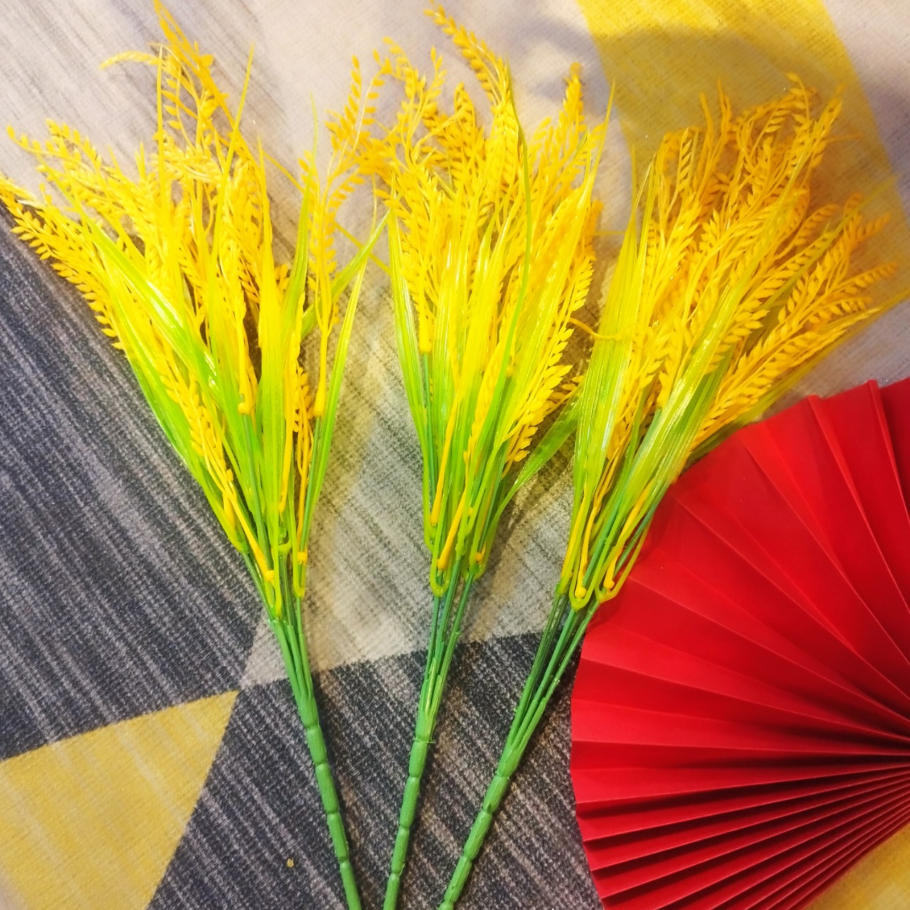 1 PCS 7 layers cotton artificial wheat plant 43cm lifelike room home decoration desk home decor