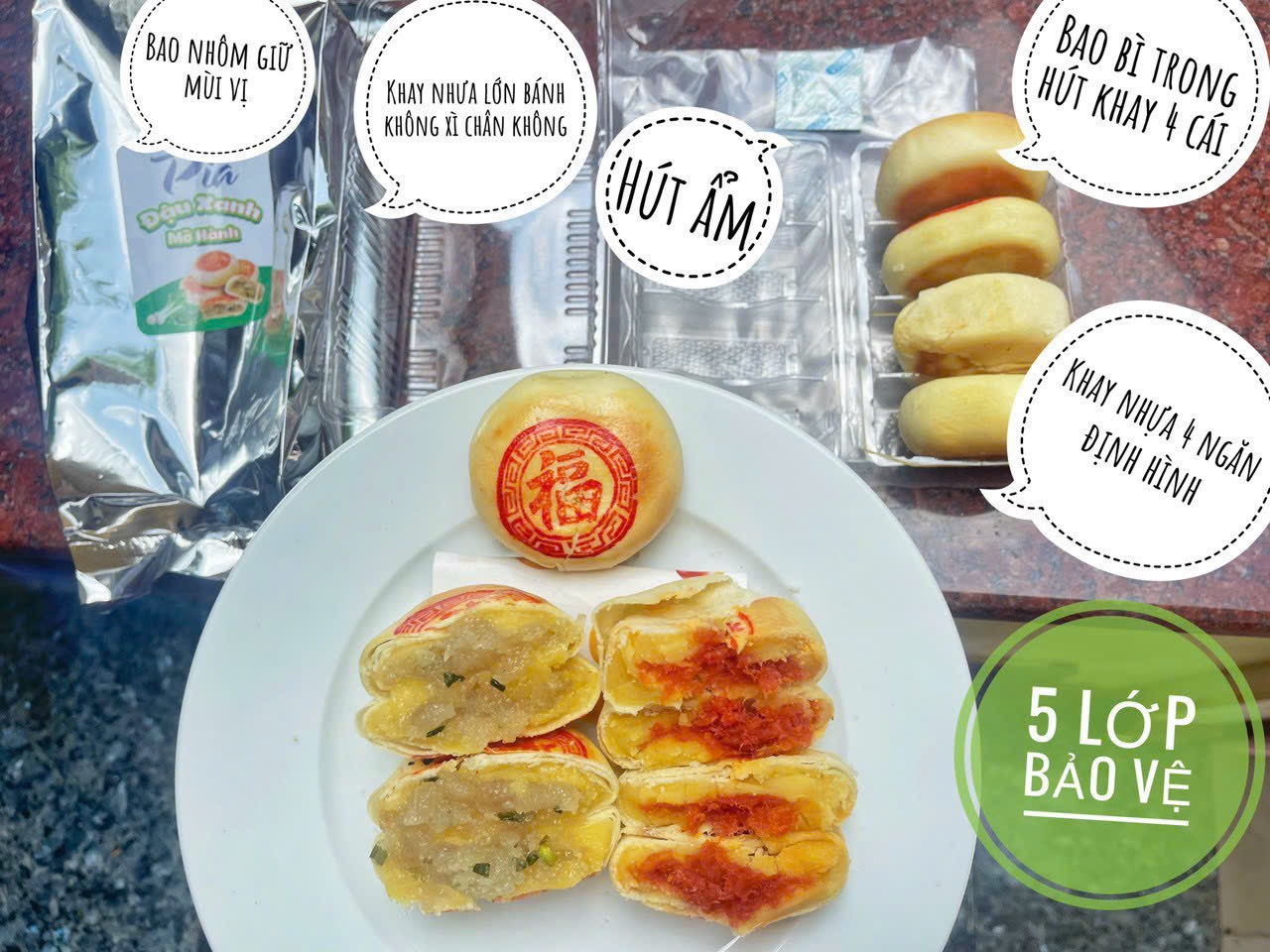Pía vị xưa - chuẩn vị xưa ơi là xưa - đặc sản sóc trăng - thơm ngon mềm dẻo - bánh trung thu