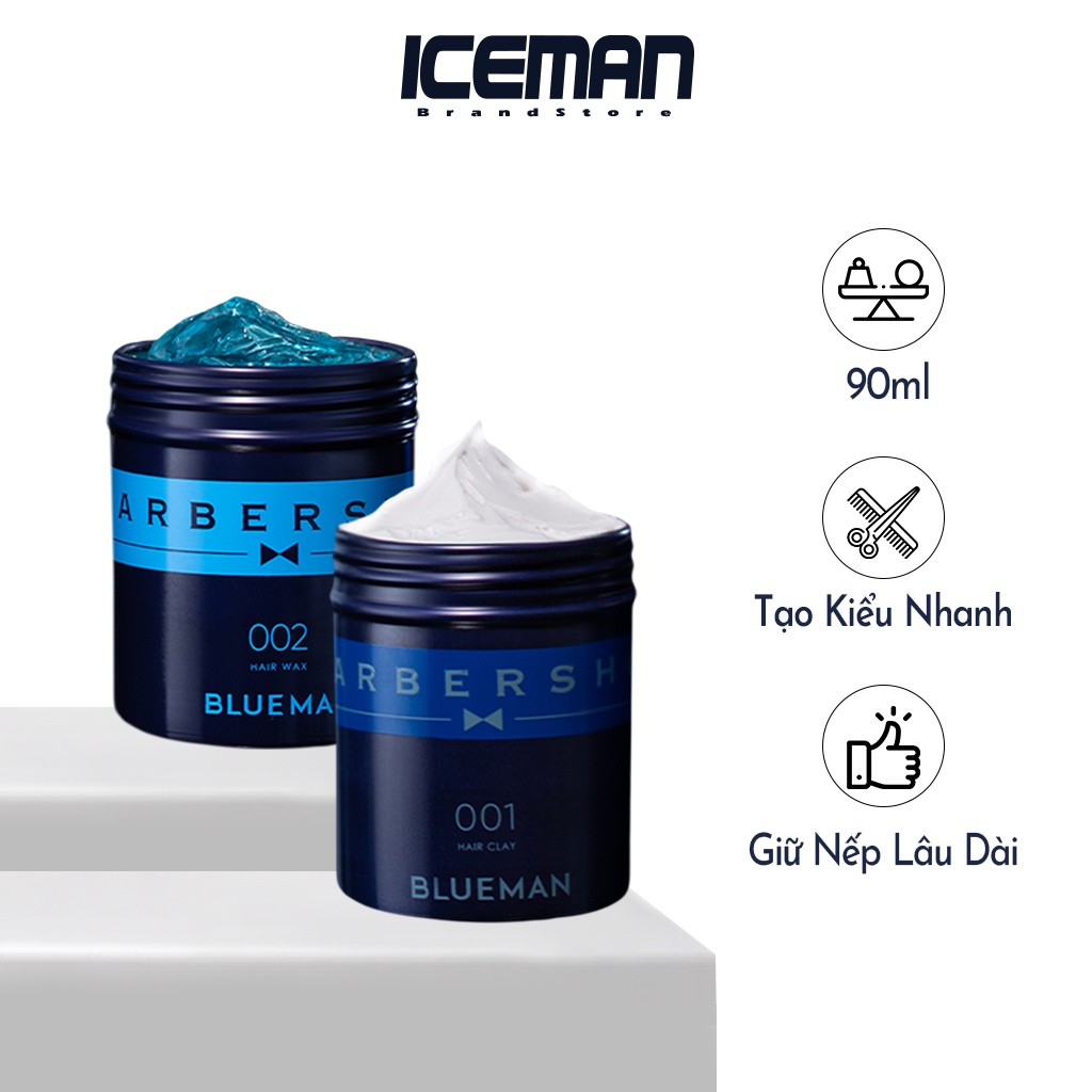 Sáp Vuốt Tóc Nam BLUEMAN 90g Giữ Nếp Chuẩn Salon