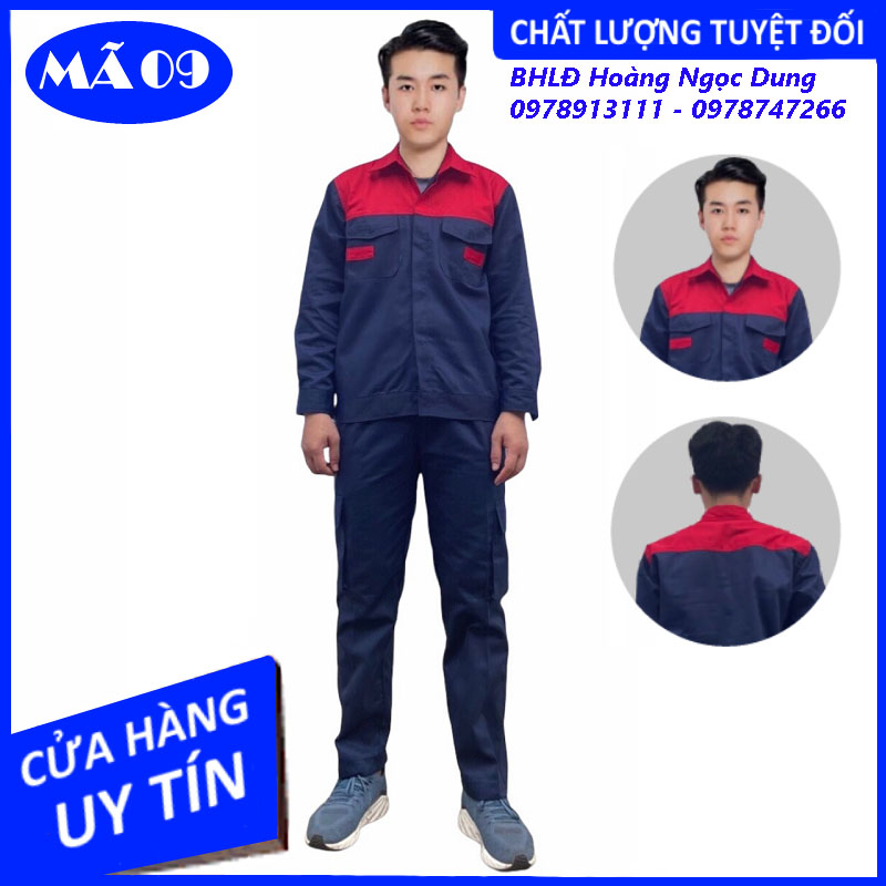 ĐỒNG PHỤC , TRANG PHỤC BẢO HỘ LAO ĐỘNG , QUẦN ÁO BẢO HỘ LAO ĐỘNG , PHỐI MÀU TÍM THAN PHỐI ĐỎ