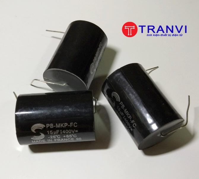 TỤ PHÂN TẦN LOA 15MF 400V-BỘ 2 CÁI