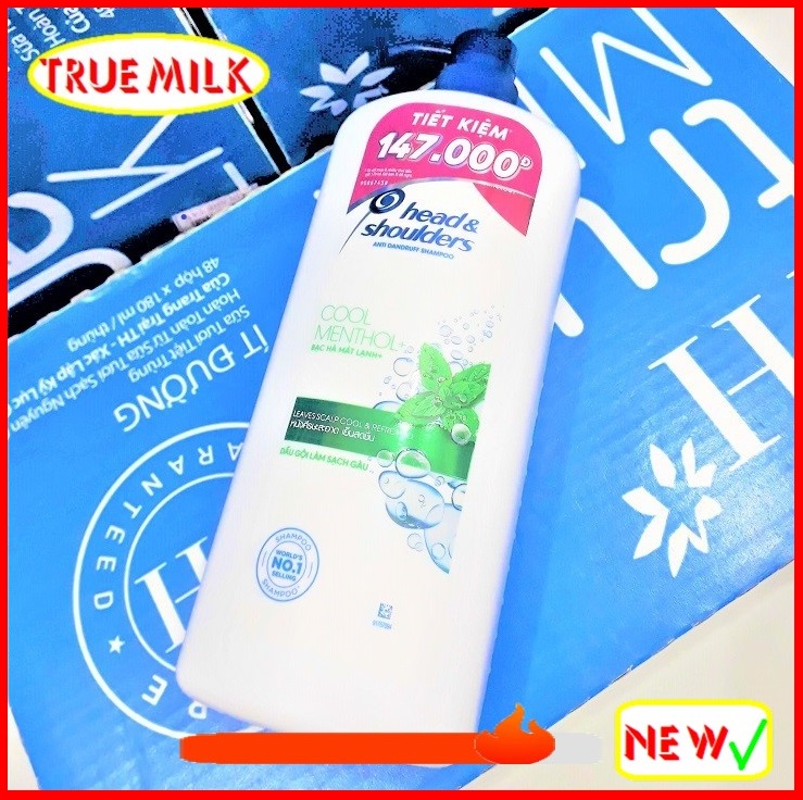 Dầu gội Head & Shoulders bạc hà mát lạnh 1200ml - dau goi head & shoulder - dau goi sieu muot - dau goi bac ha - head shoulder thailand - head and shoulder 1.2l - head1200 he12bacha - trueme truemilk truemenews LazadaTrueMe