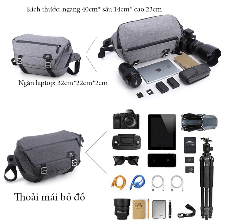[HCM]Túi máy ảnh Xiu Jian 10L