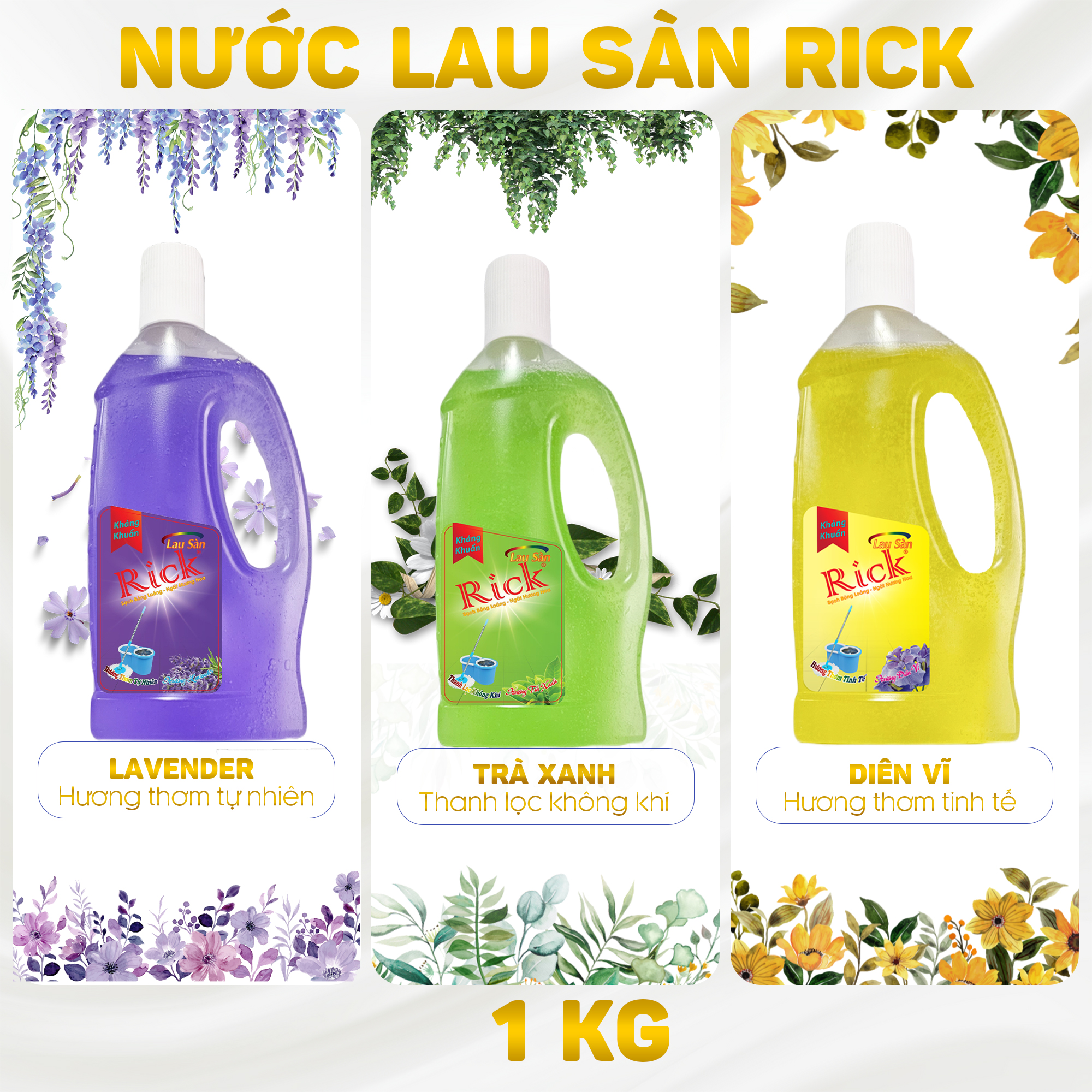Nước Lau sàn Rick 1 kg