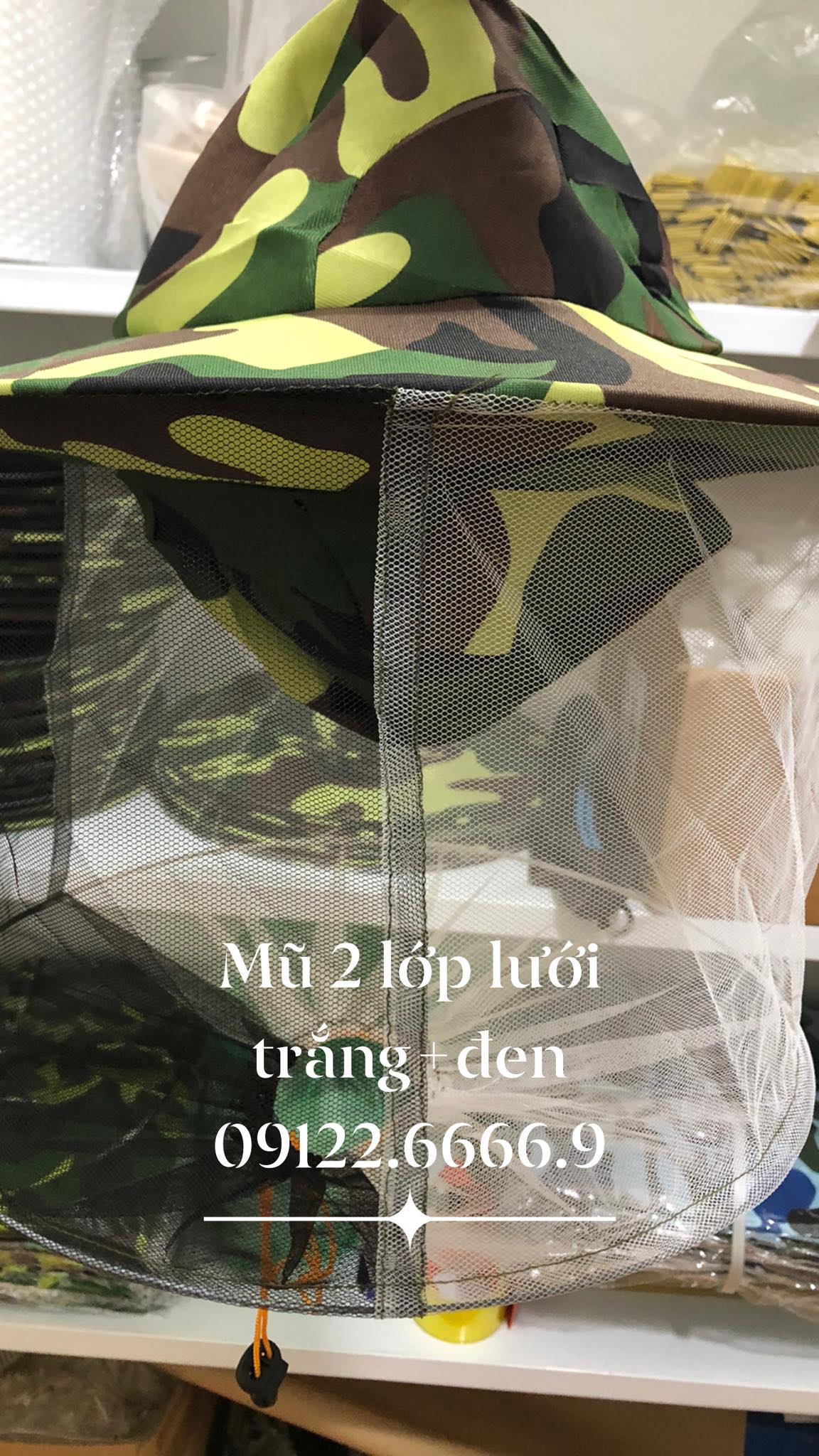 FreeShip Max MŨ LƯỚI BẮT ONG,CÂU CÁ