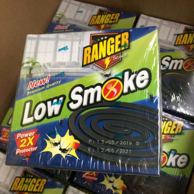 Nhang muỗi khoanh THÁI LAN Ranger Low Smoke (10 khoanh/hộp)