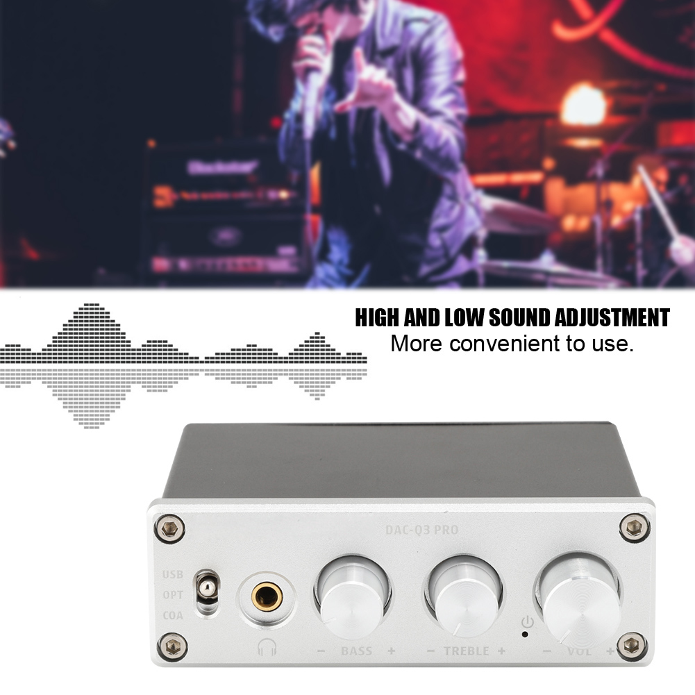 【Ưu đãi lớn】Bộ Giải Mã Âm Thanh AC-Q3 PRO DAC Với Bộ Khuếch Đại Tai Nghe Cho Tai Nghe 3.5MM