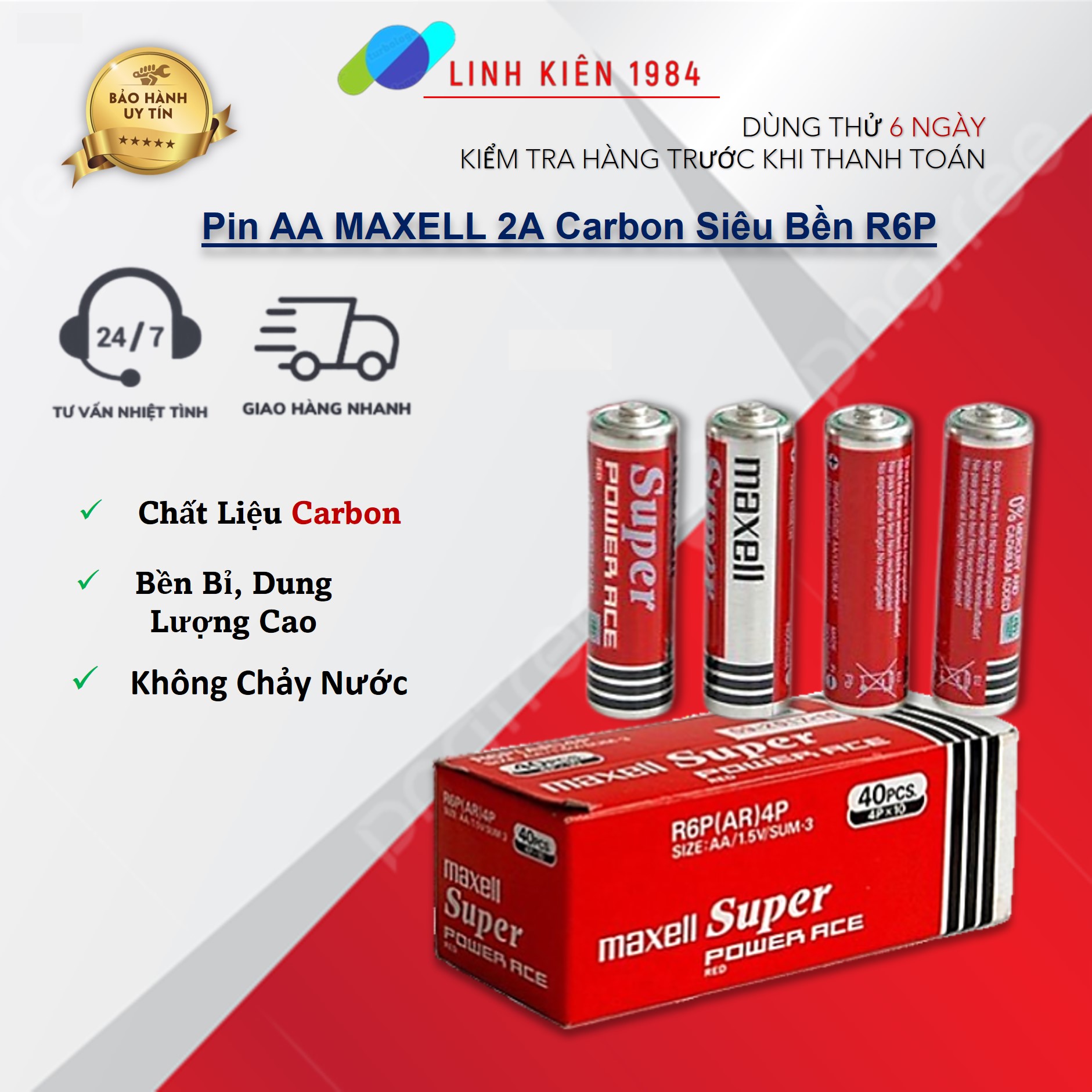 40 VIÊN PIN MAXELL AA