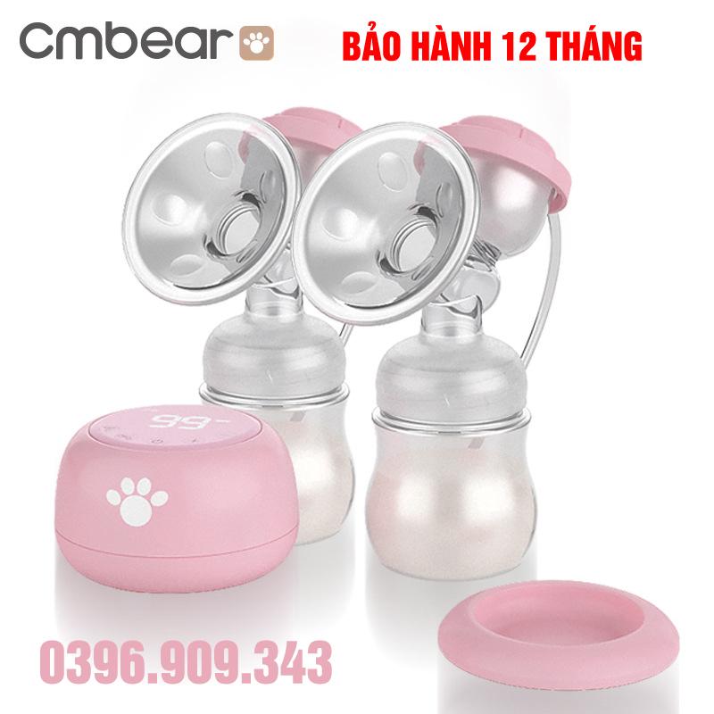 Máy hút sữa điện đôi Cmbear 2019 có pin sạc