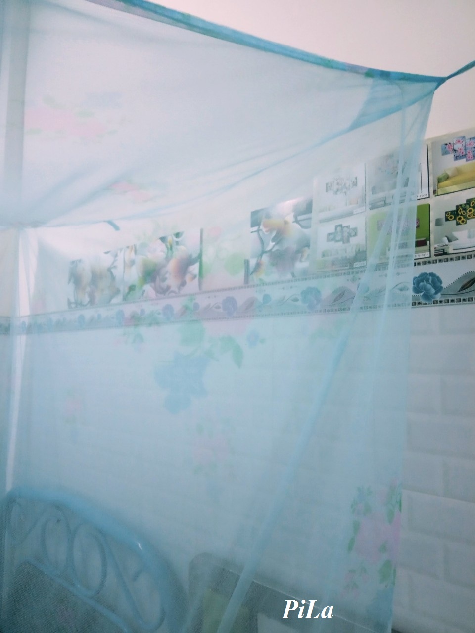 Mùng Ngủ Tuyn Thái In Bông 1M8x2M2