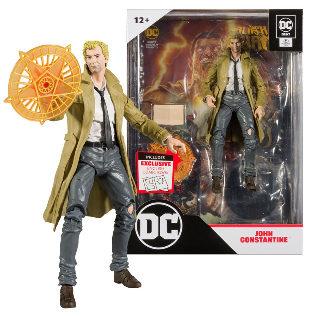 Mô hình Mcfarlane Page Punchers John Constantine dòng DC Multiverse Black Adam Comic 18cm DCMF79