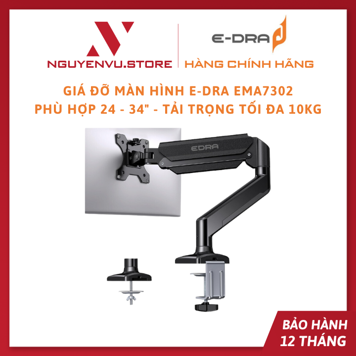 E-dra ema7302 display bracket-fits 24 - 34 "-Max load 10kg-authentic