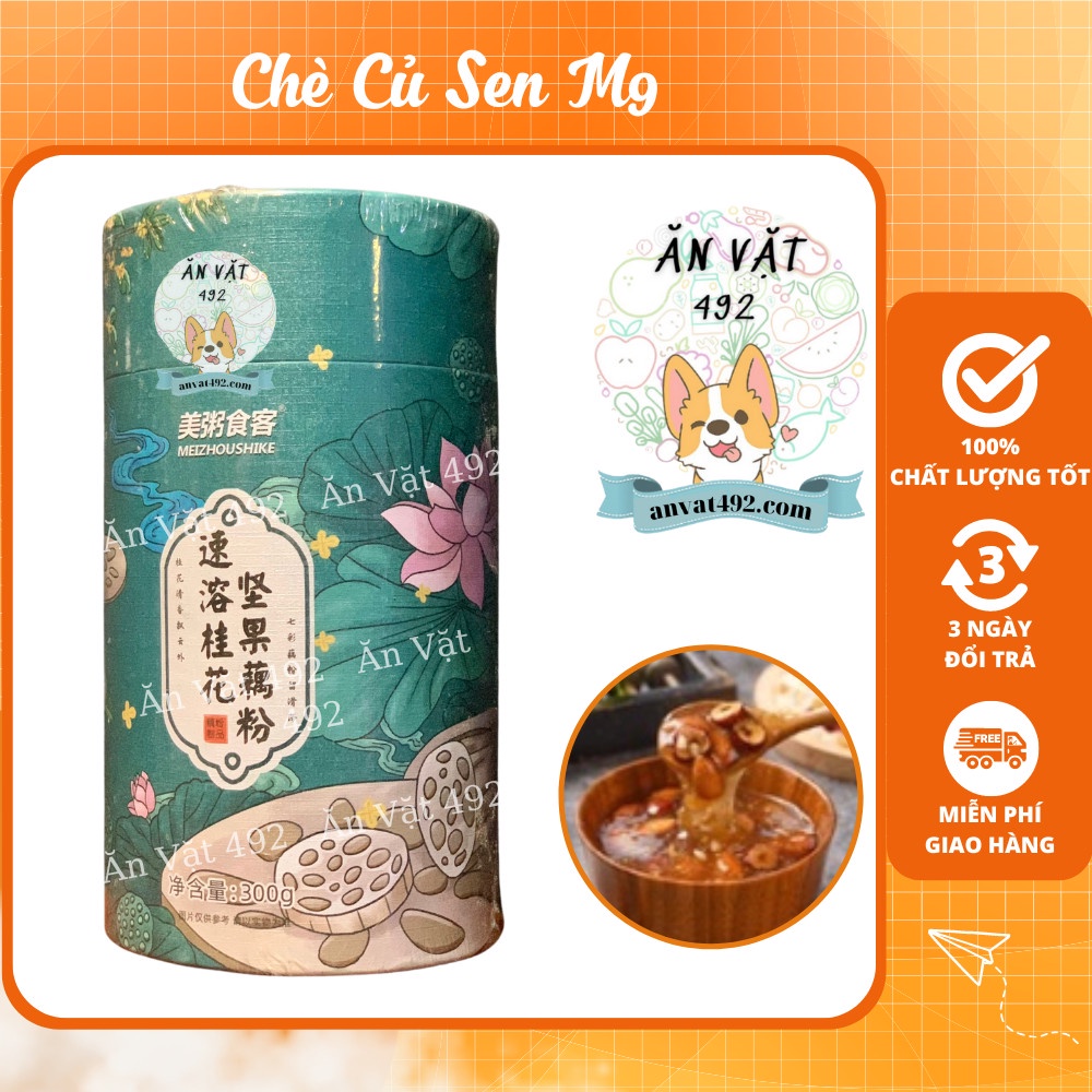 Bột củ sen mix hạt dinh dưỡng, bột củ sen mix chè củ sen m9 dưỡng nhan, ăn kiêng - ăn vặt 492