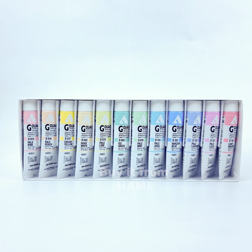 Màu Holbein Acrylic Gouache - PASTEL - 20ml