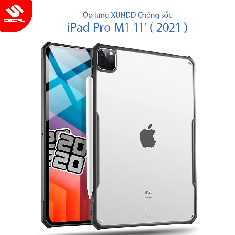 Ốp lưng XUNDD iPad Pro M1 11 ( 2021 ) Mặt lưng trong, Viền TPU, Chống sốc