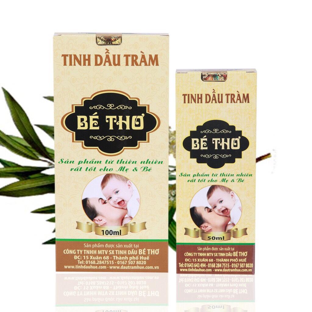 [HCM]Tinh Dầu Tràm Huế Bé Thơ Chai Vàng Cao Cấp 50ml