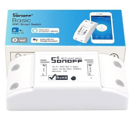 Công tắc thông minh Sonoff Basic điều khiển từ xa qua WIFI 3G/4G SONOFF BASIC - Công Tắc WIFI, Điều Khiển Từ Xa Thông Minh