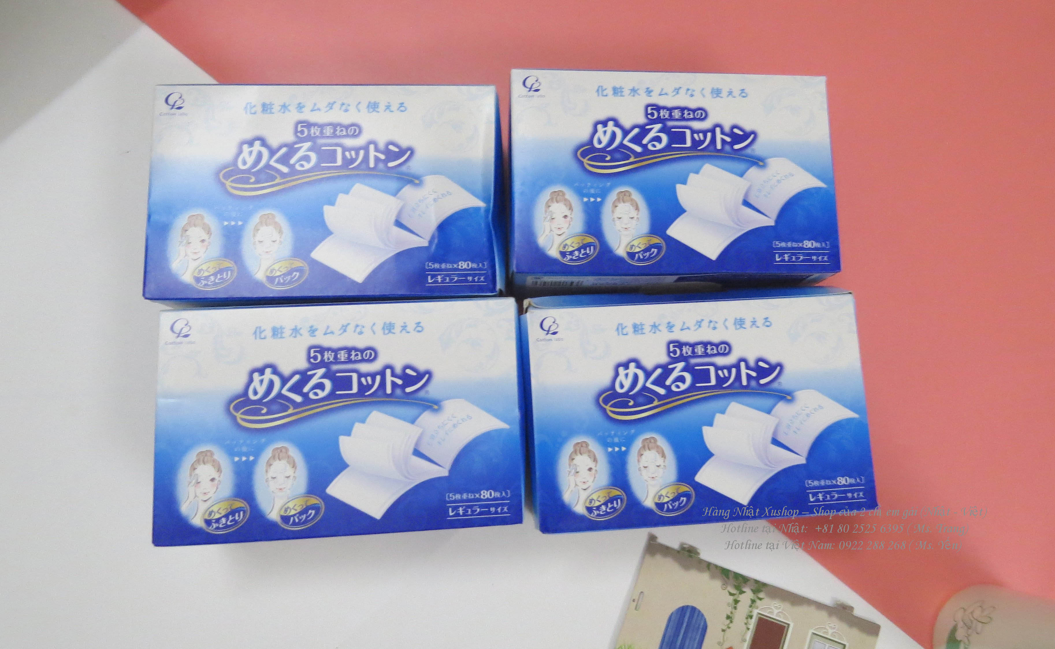 Bông Layer Cotton Labo 5 lớp kích thước 50x70 (Nhật nội địa).