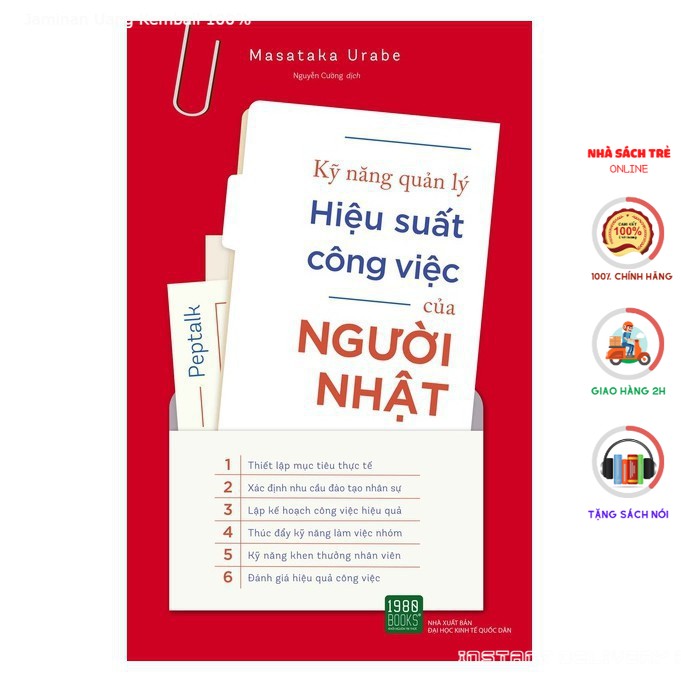 Sách - kỹ năng quản lý hiệu suất công việc của người nhật