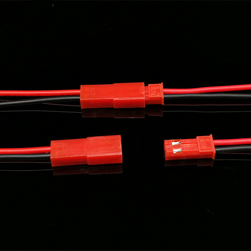 Bộ 10 Dây Nối JST-2P (5 Dây Đực - 5 Dây Cái) Chiều dài mỗi dây 20cm