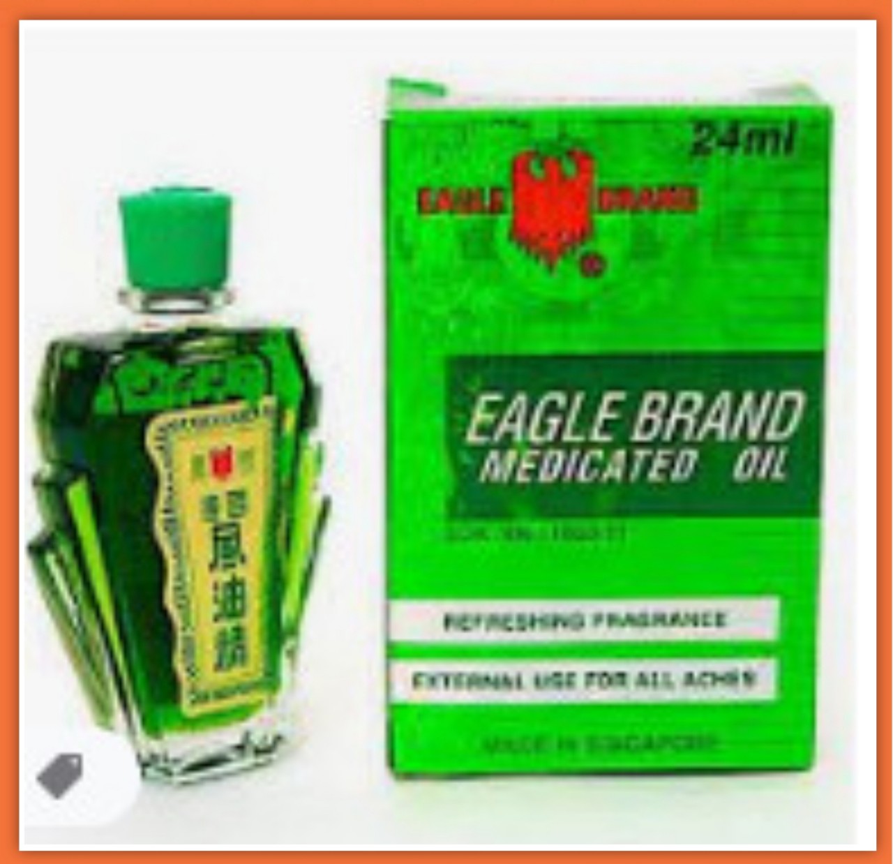 [ Hàng Mỹ ] Dầu Gió Con Ó Xanh Eagle Brand 24 ml