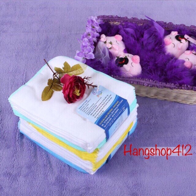Set 10 Khăn Sữa Fany 2/3/4 Lớp cho bé (loại đẹp)